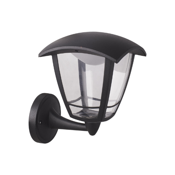 TORO 230V IP44 8W LED Coach Lantern with Adjustable CCT TOROUP - Black