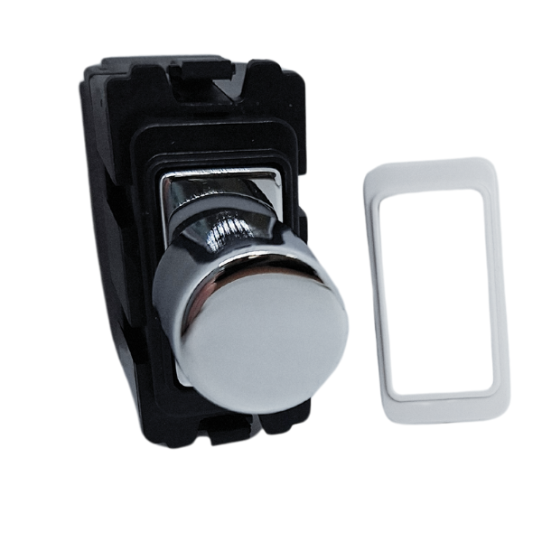 Polished Chrome Grid Dimmer Switch 400W – DM400PC