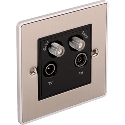 Urban Edge TV/Satellite Socket 1 Gang Satellite/TV/FM – UE57BCB