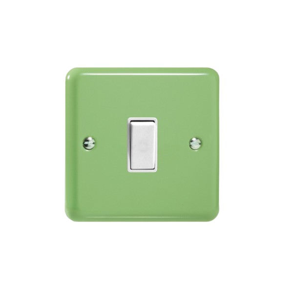 Beryl Green 1-Gang 10A 1- or 2-Way Rocker Switch XY1W.BG