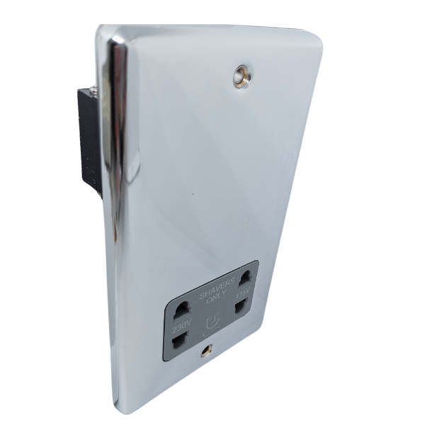 Polished Chrome Shaver Socket – W48PCG