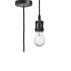 Smoked Bronze 1.8m E27 Vintage Pendant Set - 8271LSB