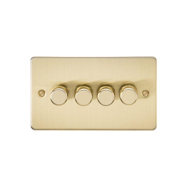 Brushed Brass 4G 2-way 10-200W (5-150W LED) Intelligent dimmer - FP2194BB