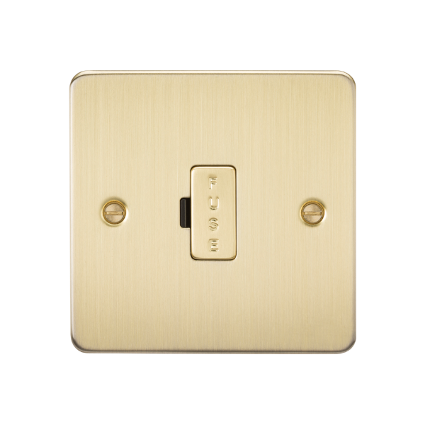Brushed Brass 13A Fused Spur Unit - FP6000BB