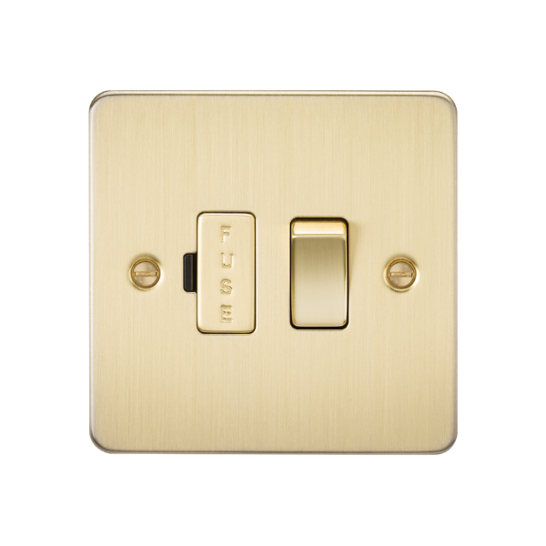 Brushed Brass 13A Switched Fused Spur Unit - FP6300BB