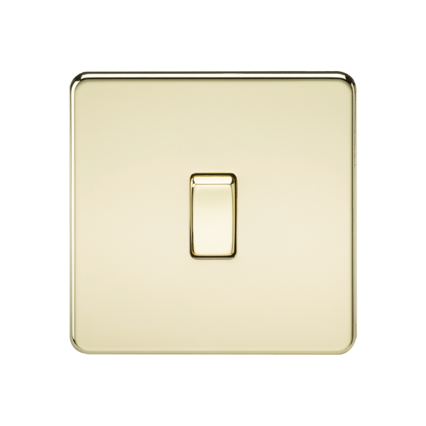 Polished Brass 10AX 1G Intermediate Switch - SF1200PB