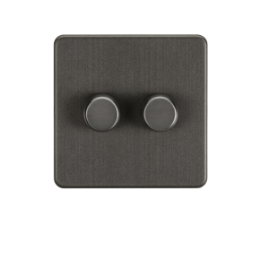 Smoked Bronze 2G 2-way 10-200W (5-150W LED) Intelligent dimmer - SF2192SB