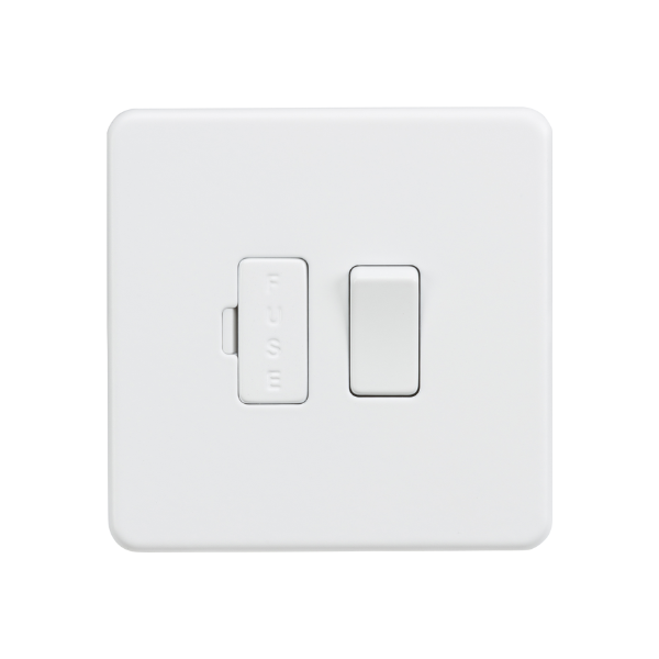 Matt White 13A Switched Fused Spur Unit - SF6300MW