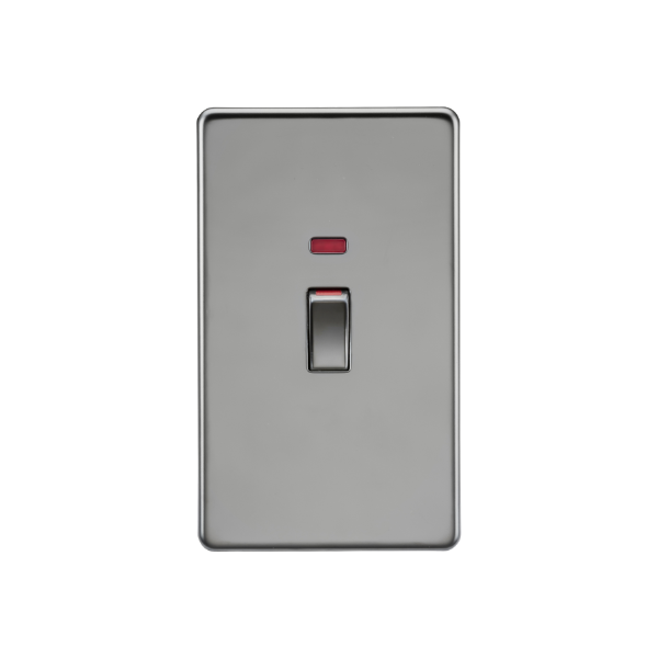 Black Nickel 45A DP Switch with Neon (2G size) - SF82MNBN