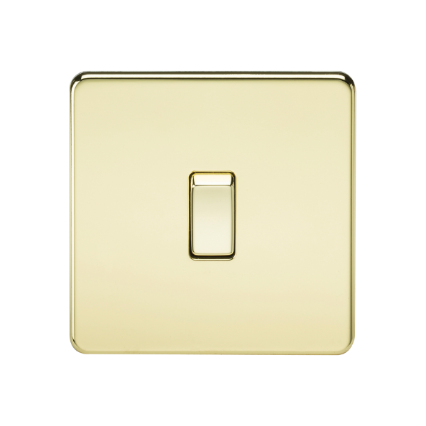 Polished Brass 20A 1G DP Switch - SF8341PB