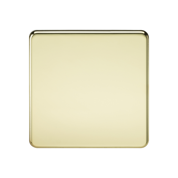 Polished Brass 1G Blanking Plate - SF8350PB