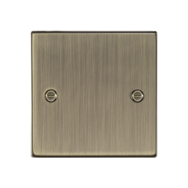 Antique Brass 1G Blanking Plate - CS85AB
