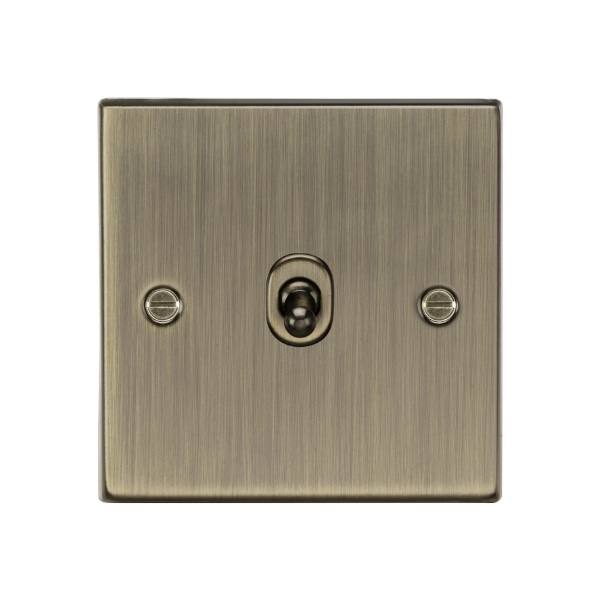 Antique Brass 10AX 1G Intermediate Toggle Switch - CSTOG12AB