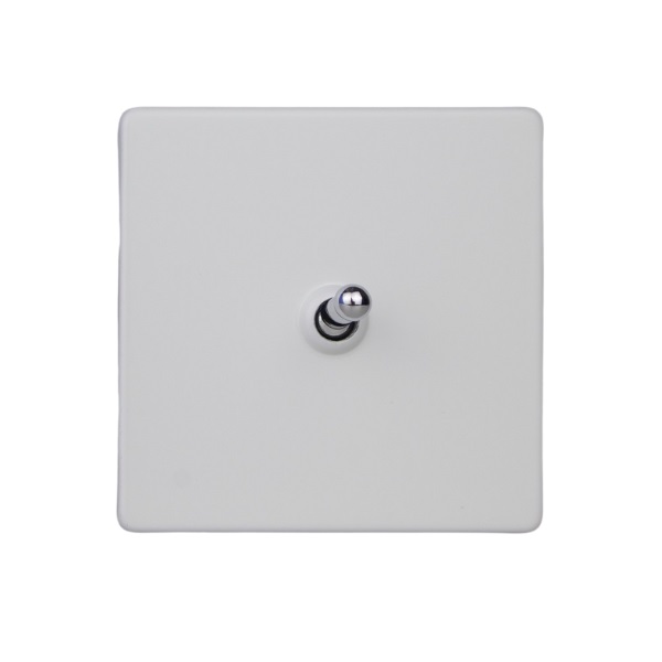 Varilight Primed 1-Gang 10A 1- or 2-Way Toggle Switch with Chrome Toggle - XDYT1S.PD