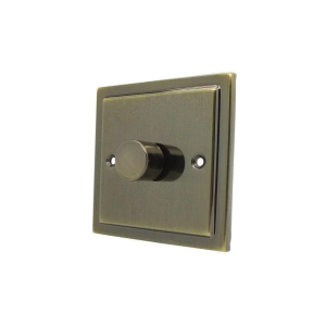 Antique Brass 1 Gang 250W Dimmer Switch R10AB