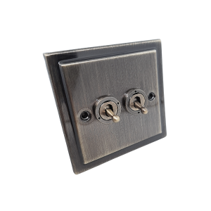 Antique Brass 2G Toggle Switch 20AX - R35AN