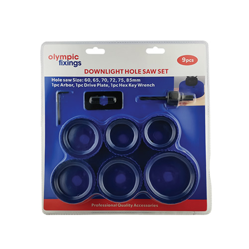 Downlight Holesaw Kit 9 Piece