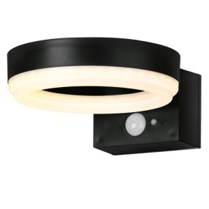 Antheia Solar Outdoor Sleek Wall Light (Anthracite) 300lm Motion Sensored LED IP54 Rated Exterior Wall Lamp - 4L2/6010