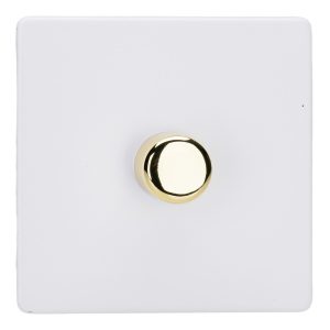 Varilight 1-Gang 2-Way V-Dim Push On/Off Rotary Dimmer 1 x 60-400W - HDY3VS.PD