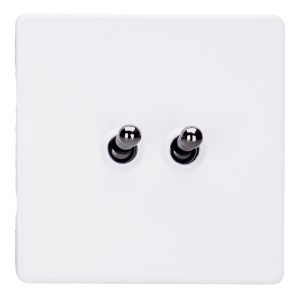 Varilight 2-Gang 10A Intermediate Toggle Switch with Iridium Toggle - XDYT77IS.PD