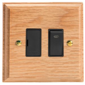 Varilight Kilnwood 13A Switched Fused Spur with Neon - XK6NOB