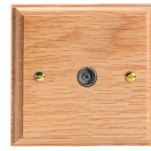 Varilight Kilnwood 1-Gang TV Socket/ Co-Axial - XK8O