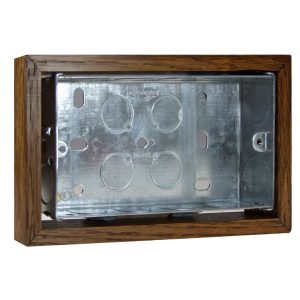 Varilight Kilnwood Double 25mm wall box surround - XKBOXDMO