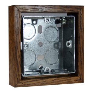 Varilight Kilnwood Single 25mm wall box surround - XKBOXSMO