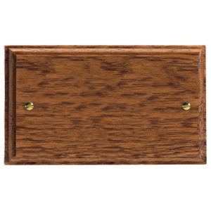 Varilight Kilnwood Double Blank Plate - XKDBMO