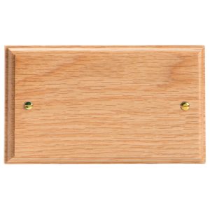 Varilight Kilnwood Double Blank Plate - XKDBO