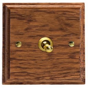 Varilight Kilnwood 1-Gang 10A 1- or 2-Way Toggle Switch - XKT1MO