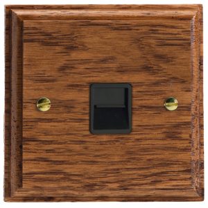 Varilight Kilnwood 1-Gang Telephone Master Socket - XKTMMOB