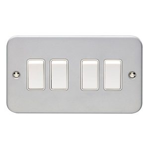 Metal Clad 4 Gang 2 Way Switch - MC04
