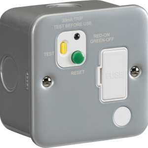 Metal Clad RCD Switched Fuse Spur - MC38RCD