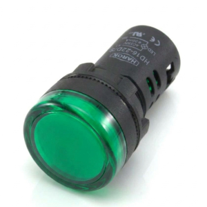 22mm GREEN Pilot Light LED Indicator 230V AC/DC - VHD16-22PG230